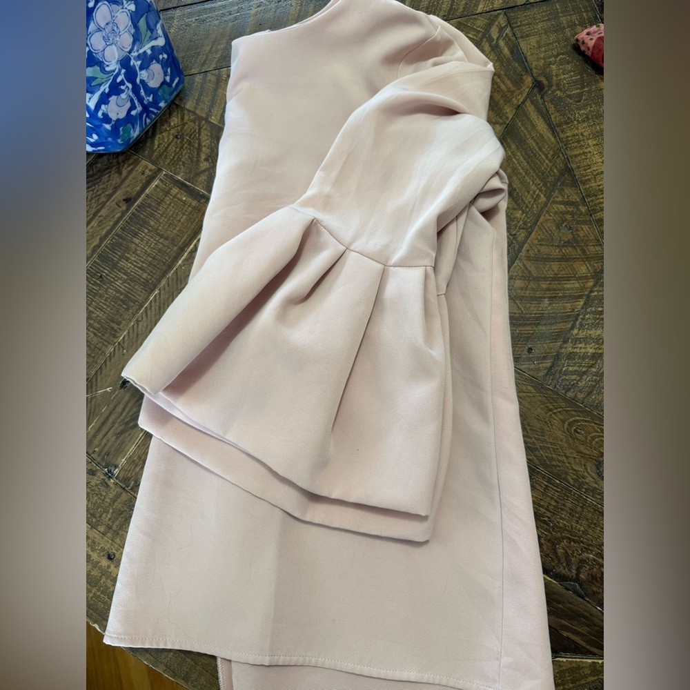 LOFT Blush Pink Pleated Sleeve Top